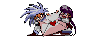ryoko and ayeka fighting over
                    a letter